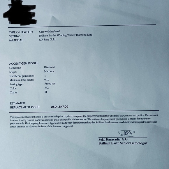 Diamond ring set - Picture 8 of 9